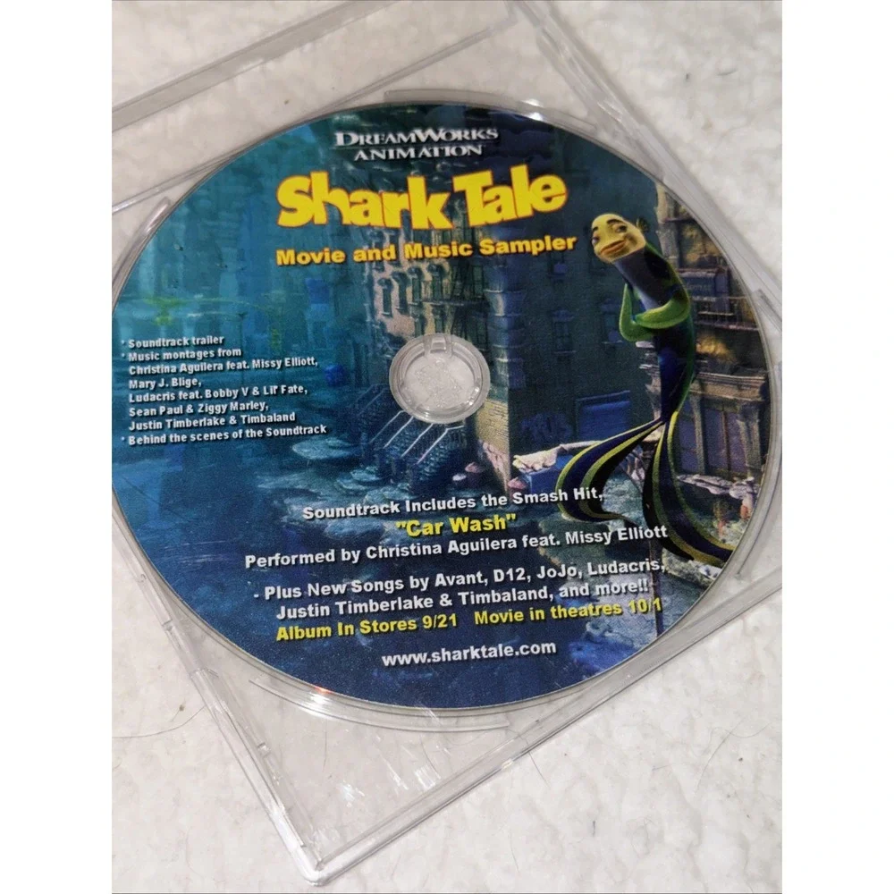 Shark Tale Shrek Vintage Movie Card Promo Promotional Set CD Sampler RARE‎
